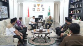 Foto: Wali Kota Makassar Munafri Arifuddin saat menerima audiensi Pengurus Wahdah Islamiyah yang dipimpin Ketua DPD Wahdah Islamiyah Makassar