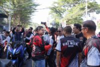 Peserta Sulawesi Bike Week 2025 dari berbagai daerah berkumpul di Makassar dalam rangkaian Heritage Rally HDCI, Sabtu (6/9/2025).