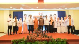 Foto: Wali Kota Makassar Munafri Arifuddin bersama jajaran pengurus DPD PKS Makassar saat Musda VI di Hotel Grand Asia, Minggu (7/9/2025).