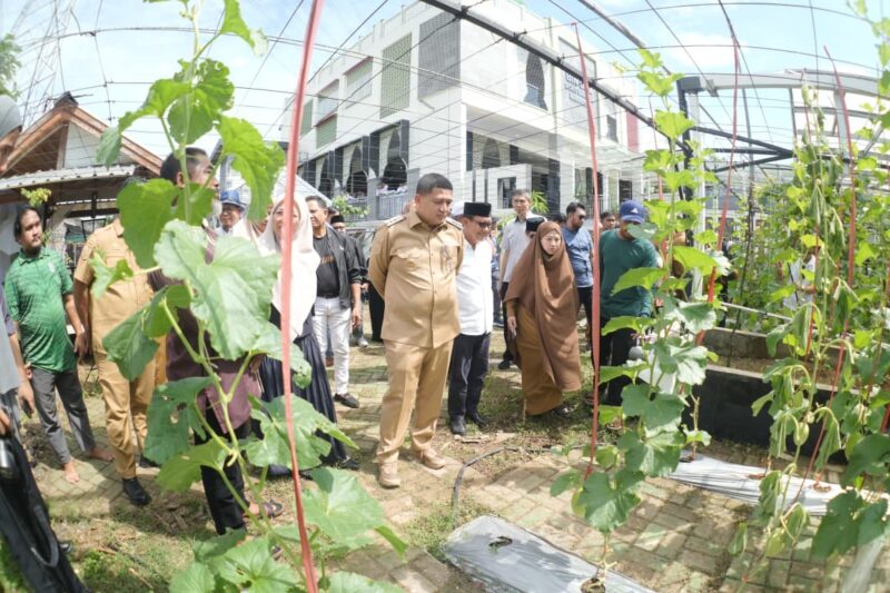 Foto: Wali Kota Makassar, Munafri Arifuddin, menghadiri kegiatan Launching Gerakan Urban Farming Bukit Baruga 