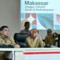 Foto: Wali Kota Makassar Munafri Arifuddin bersama Wakil Wali Kota Aliyah Mustika Ilham saat menerima aspirasi Himpunan Mahasiswa Islam (HMI) Cabang Makassar di Ruang Sipakatau Balai Kota
