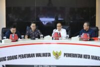 Foto: Sekretaris Daerah (Sekda) Makassar Andi Zulkifly didampingi Tenaga Ahli Pemkot Makassar Hudli Huduri bersama Ketua FKIJK Sulselbar Muhammad Muchlasin 