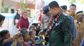 Foto: Wali Kota Makassar Munafri Arifuddin saat meninjau langsung lokasi dapur baru MBG di Pulau Barrang Lompo, Kecamatan Kepulauan Sangkarrang