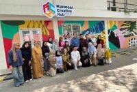 Foto: Konsulat Jenderal Australia di Makassar, Todd Dias, bersama tim perwakilan dari berbagai kota di Negeri "Kanguru" melakukan kunjungan ke Makassar Creative Hub (MCH) Anjungan Pantai Losari