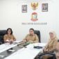 Foto: Wali Kota Makassar, Munafri Arifuddin bersama Wakil Wali Kota Makassar Aliyah Mustika Ilham dalam kegiatan Wawancara Nasional Penghargaan Jaminan Sosial Ketenagakerjaan (Paritrana Award), yang digelar secara virtual