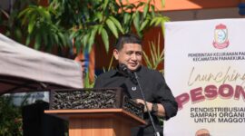 Foto: Wali Kota Makassar, Munafri Arifuddin dalam Launching Program PESONA (Pendistrbusian Sampah Organik untuk Maggot) yang digelar Kelurahan Paropo, Kecamatan Panakkukang