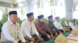 Foto: Wali Kota Makassar, Munafri Arifuddin saat menghadiri Maulid Akbar Peringatan Kelahiran Nabi Besar Muhammad SAW yang digelar Muslimat NU Kota Makassar, di Masjid Raya Makassar