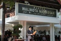 Foto: Wali Kota Makassar, Munafri Arifuddin, sebagai inspektur upacara Hari Kesaktian Pancasila