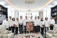 Foto: Wali Kota Makassar, Munafri Arifuddin saat menerima audiensi Dewan Kesenian Makassar (DKM) di Balai Kota