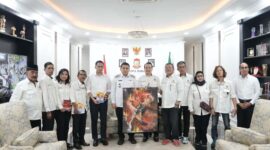 Foto: Wali Kota Makassar, Munafri Arifuddin saat menerima audiensi Dewan Kesenian Makassar (DKM) di Balai Kota
