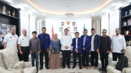 Foto: Wali Kota Makassar, Munafri Arifuddin bersama pengurus Ikatan Cendekiawan Muslim se-Indonesia (ICMI) Muda Sulawesi Selatan 