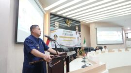 Foto: Wali Kota Makassar, Munafri Arifuddin, saat membuka kegiatan Transformasi Kapasitas bagi lurah se-Kota Makassar di Aula Sipakatau, Balai Kota Makassar