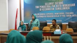 Foto: kegiatan Supervisi, Monitoring, Evaluasi, dan Pelaporan (SMEP) Tim Penggerak Pemberdayaan dan Kesejahteraan Keluarga (TP PKK) Kota Makassar 
