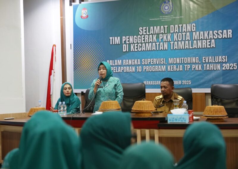 Foto: kegiatan Supervisi, Monitoring, Evaluasi, dan Pelaporan (SMEP) Tim Penggerak Pemberdayaan dan Kesejahteraan Keluarga (TP PKK) Kota Makassar 