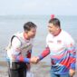 Foto: Wali Kota Makassar, Munafri Arifuddin di kegiatan International Jetski Championship 2025 di Pantai Biru