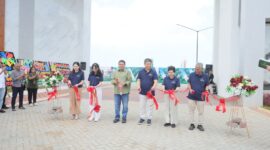 Foto: Wali Kota Makassar, Munafri Arifuddin saat Launching SMM Woodland Residence yang dikembangkan oleh PT Indo Bangun Mitra Perkasa