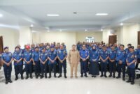 Foto: Wali Kota Makassar, Munafri Arifuddin di sela-sela kegiatan Diklat Pemadaman I In House Training Program 70 JP Tahun 2025 bagi aparatur dan petugas lapangan Dinas Pemadam Kebakaran dan Penyelamatan (Damkarmat) Kota Makassar