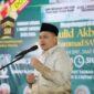 Foto: Wali Kota Makassar, Munafri Arifuddin saat memberikan sambutan dalam rangka Maulid Akbar Nabi Besar Muhammad SAW 1447 H yang digelar oleh Majelis Zikir dan Muhasabah Darut Taubah