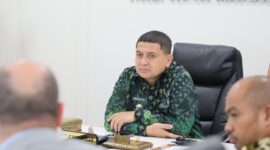 Foto: Wali Kota Makassar, Munafri Arifuddin saat memimpin langsung Rapat Koordinasi terkait program Makassar Livable City Plan (MLCP) bersama perwakilan Ramboll Australia, ASEAN Australia Smart Cities Trust Fund (AAS CTF)