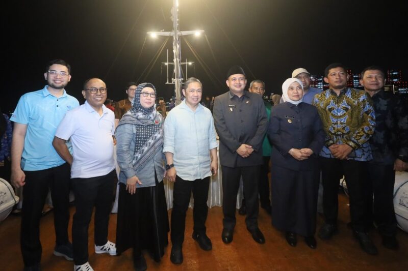 Foto: Wali Kota Makassar, Munafri Arifuddin, Wakil Wali Kota Aliyah Mustika Ilham bersama Wakil Menteri Luar Negeri, Muhammad Anis Matta