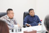 Foto:  Jajaran manajemen PT Samtara Energy saat melakukan kunjungan Balai Kota Makassar