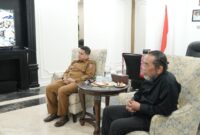 Foto: Wali Kota Makassar, Munafri Arifuddin saat menerima kunjungan seniman, budayawan, dan sejarawan Kota Daeng