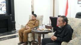 Foto: Wali Kota Makassar, Munafri Arifuddin saat menerima kunjungan seniman, budayawan, dan sejarawan Kota Daeng