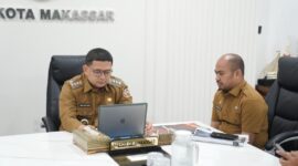 Foto: Wali Kota Makassar, Munafri Arifuddin saat memaparkan keunggulan dan dampak nyata aplikasi Makassar Super Apps