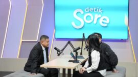 Foto: Wali Kota Makassar, Munafri Arifuddin dalam program Podcast DetikSore (live streaming) yang digelar oleh Detik.com