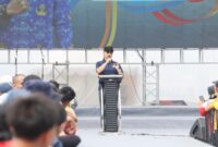 Foto: Ketua Korpri Pusat sekaligus Kepala BKN Prof. Dr. Zudan Arif Fakrulloh dalam rangkaian kegiatan jalan santai