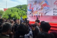Wali Kota Makassar menghadiri rangkaian peringatan HUT ke-418 Kota Makassar di Lapangan Karebosi, Minggu (9/11/2025). Acara dihadiri berbagai elemen masyarakat dan media.