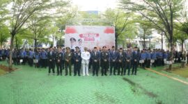 Foto: Wali Kota Makassar, Munafri Arifuddin bersama jajaran Forum Koordinasi Pimpinan Daerah (Forkopimda) Kota Makassar setelah upacara hari pahlawan