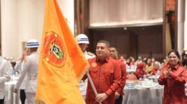 Foto: Munafri Arifuddin saat dilantik sebagai sebagai Ketua Ikatan Alumni (IKA) Fakultas Hukum Universitas Hasanuddin