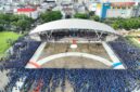 Foto; Suasana pelantikan PPPK Pemerintah Kota Makassar di lapangan Karebosi