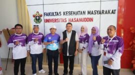 Foto: Wali Kota Makassar, Munafri Arifuddin, saat menghadiri Dies Natalis ke-43 Fakultas Kesehatan Masyarakat (FKM) Universitas Hasanuddin,