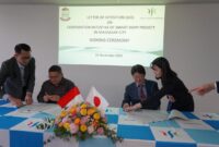 Foto: Wali Kota Makassar, Munafri Arifuddin bersama Nihon Suido Consultants Co., LTD