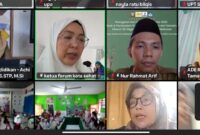 Foto: Ketua Dewan Lingkungan Kota Makassar, Melinda Aksa dalam memimpin kegiatan Pembuatan 10.000 Liter Eco Enzym melalui zoom meeting