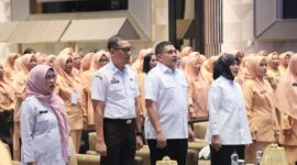 Foto: Wali Kota Makassar, Munafri Arifuddin pada Musyawarah Kota (Muskot) V Dharma Wanita Persatuan (DWP) Kota Makassar