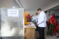 Foto: Wali Kota Makassar, Munafri Arifuddin saat turun di berbagai lokasi pemungutan suara Pemilihan RT