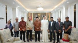 Foto: Wali Kota Makassar, Munafri Arifuddin bersama Duta Besar Kuwait, Khalid Jassim Alyassin
