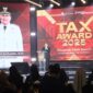 Foto: Wali Kota Makassar Munafri Arifuddin saat memberikan sambutan pada kegiatan Tax Award 2025 