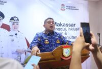Foto: Walikota Makassar Munafri Arifuddin saat di wawancarai terkait kegiatan refleksi akhir tahun 2025 Pemerintah Kota Makasssar