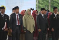 Foto: Aparatur Sipil Negara (ASN) lingkup Pemerintah Kota Makassar yang memperoleh penghargaan Satyalancana Karya Satya Tahun 2025