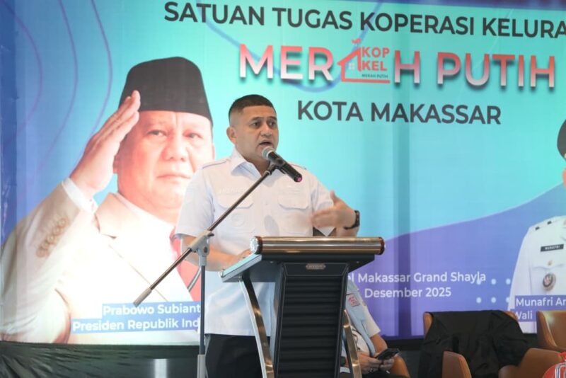 Foto: Wali Kota Makassar, Munafri Arifuddin saat memberikan sambutan pada High Level Meeting bertema 