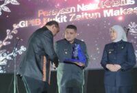 Foto: Wali Kota Makassar, Munafri Arifuddin, bersama Wakil Wali Kota Makassar, Aliyah Mustika Ilham saat menghadiri perayaan Natal GPIB Jemaat Bukit Zaitun