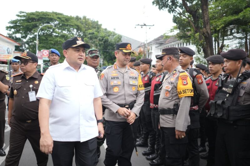 Foto: Wali Kota Makassar, Munafri Arifuddin bersama Kapolrestabes Makassar