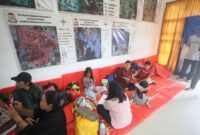 Foto: Lokasi pengungsian korban banjir di Kecamatan Biringkanaya