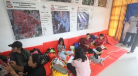 Foto: Lokasi pengungsian korban banjir di Kecamatan Biringkanaya