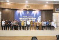 Foto: Wali Kota Makassar, Munafri Arifuddin pada kegiatan Serah Terima Laporan Hasil Pemeriksaan (LHP) Badan Pemeriksa Keuangan (BPK) Semester II Tahun Anggaran 2025.