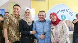 Foto: Wakil Wali Kota Makassar, Aliyah Mustika Ilham, bersama etua DPRD Provinsi Sulawesi Selatan Andi Rachmatika Dewi saat menghadiri peresmian Sunny Kids Makassar